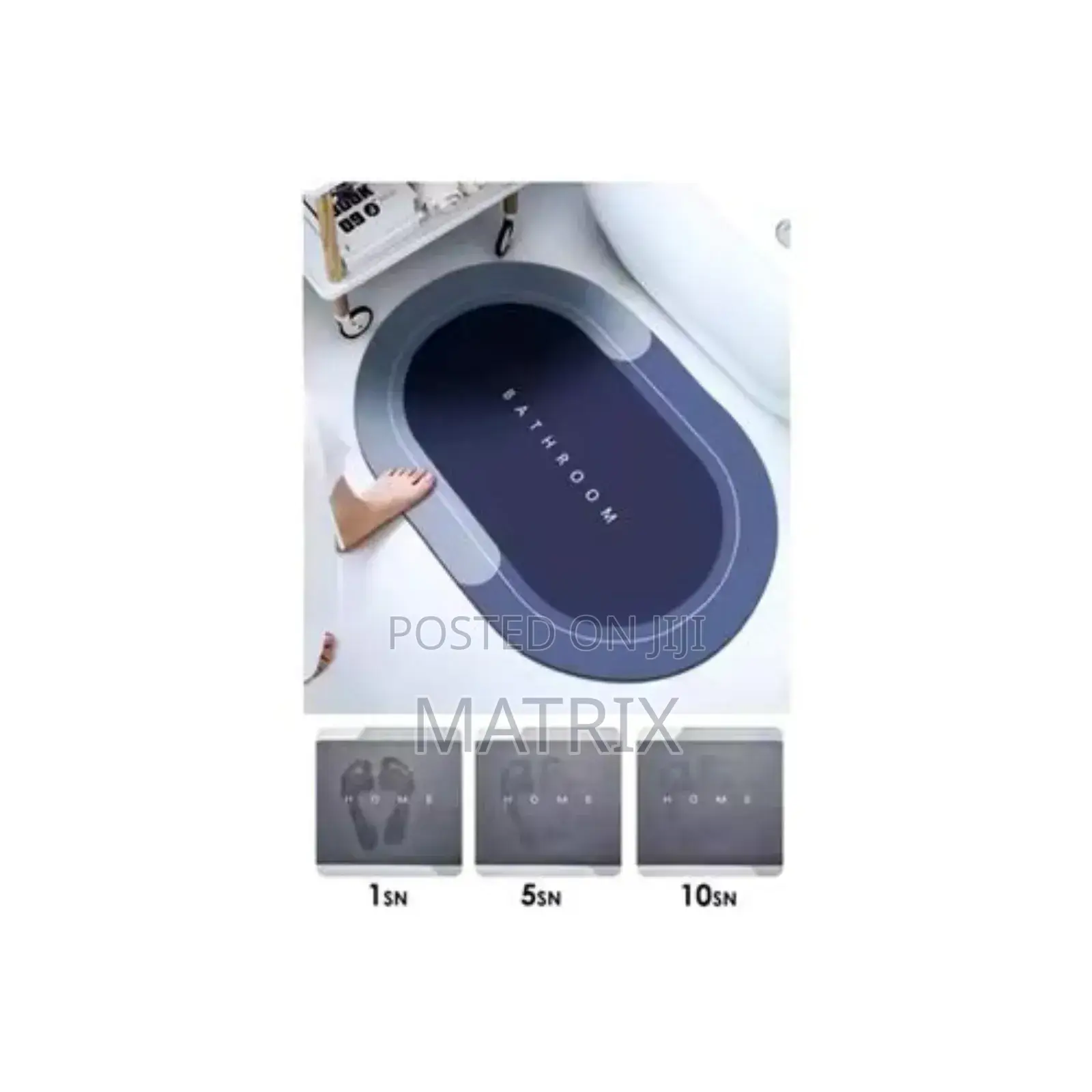 Non-Slip Toilet Bathroom Rugs Carpets- Colour May Vary