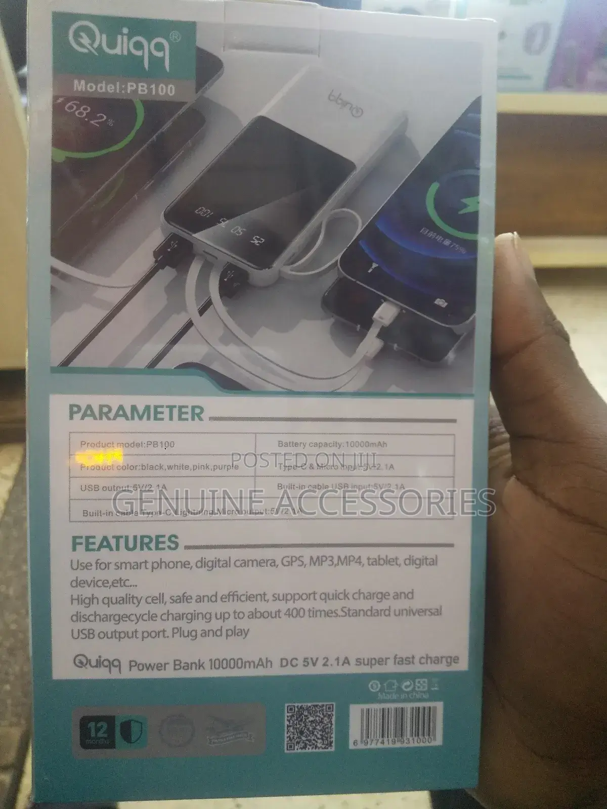 10000 Quiqq Powerbank