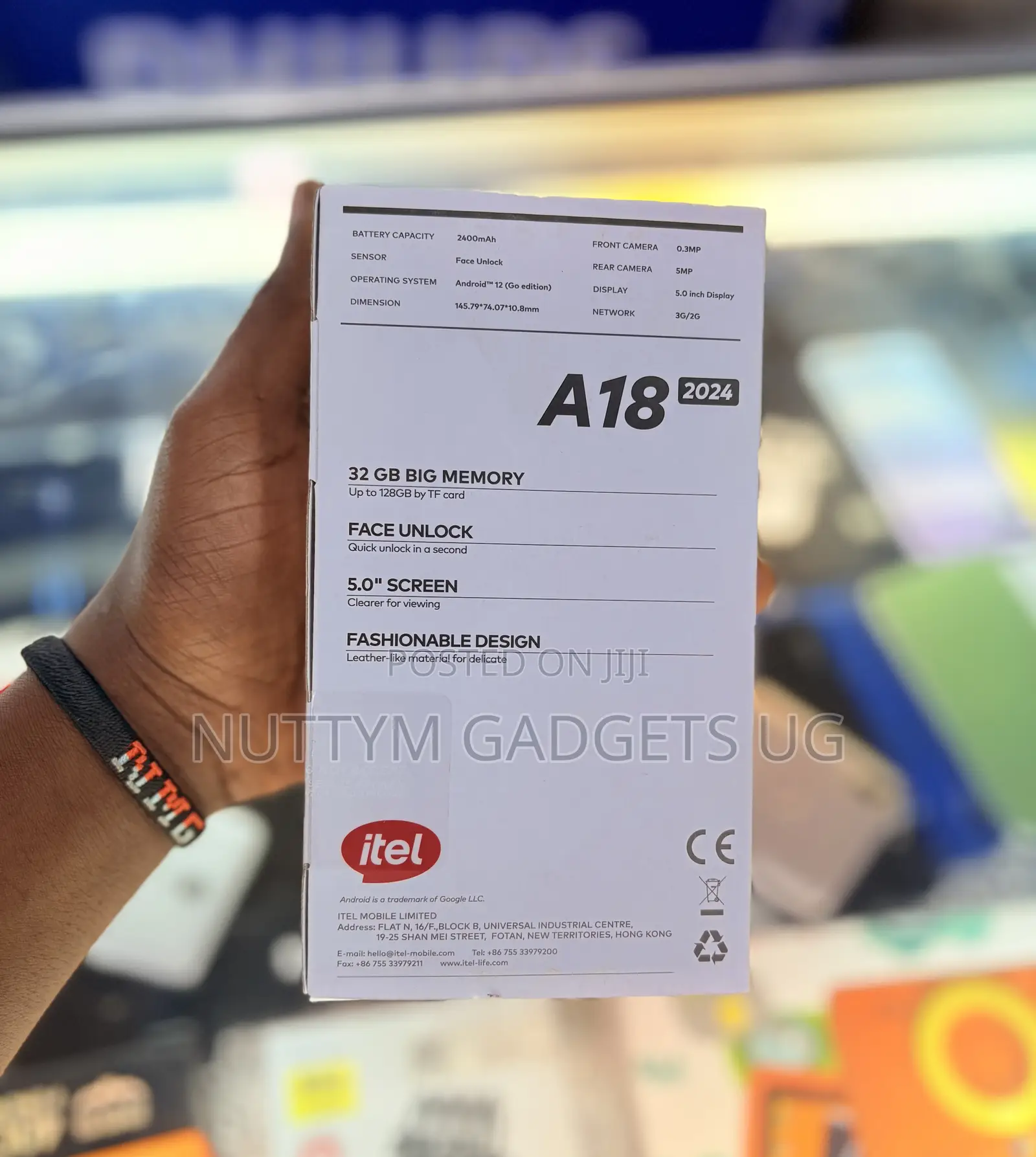 New Itel A18 32 GB Black