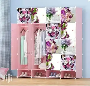 Plastic Wardrobe With 4 Column