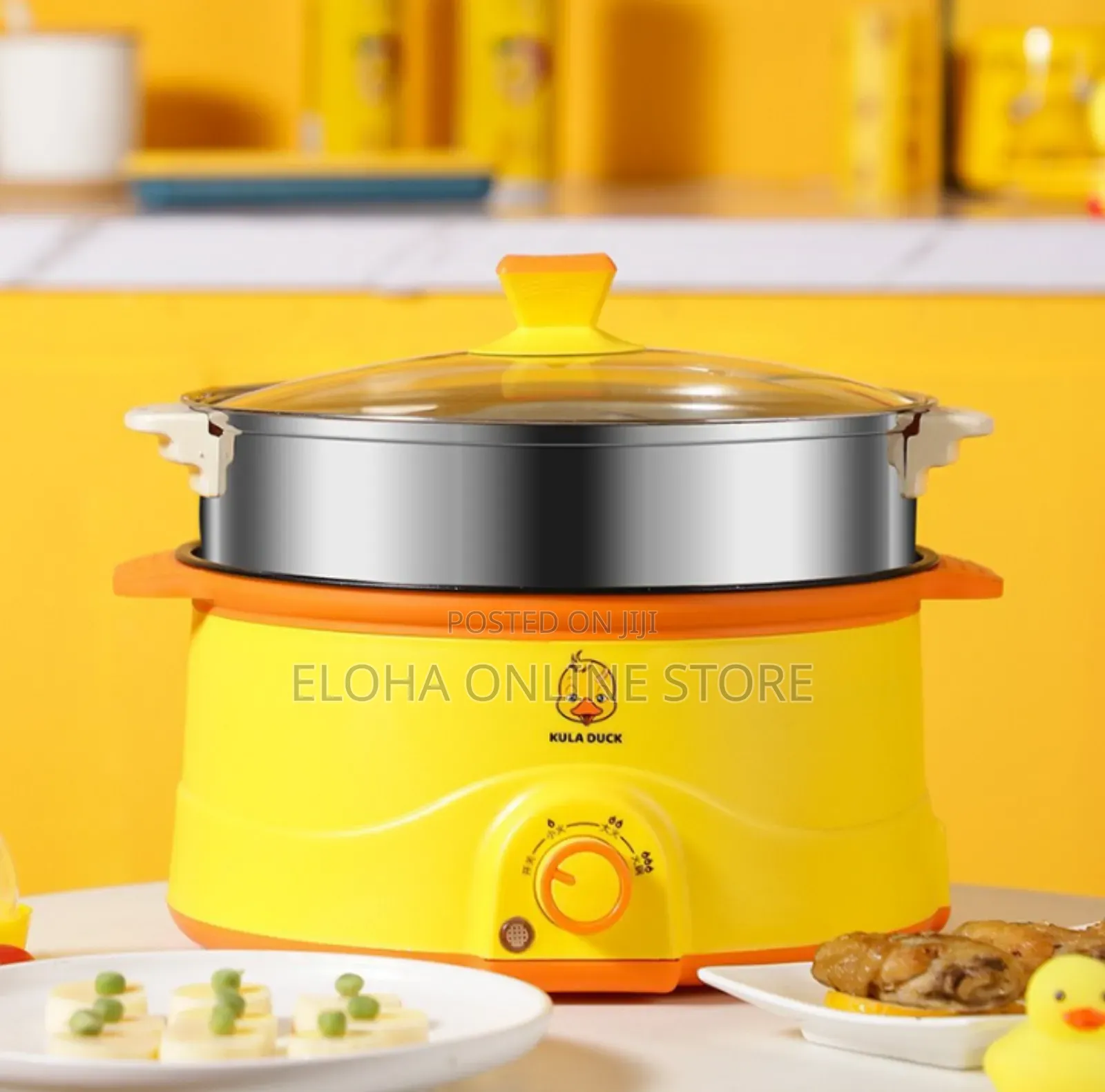 2 Layers Non Stick Electric Food Steamer 28 Cm