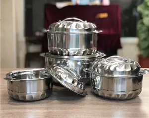 Non Stick Cooking Pot 4 PCS Double Wall Thermal Food Warmer