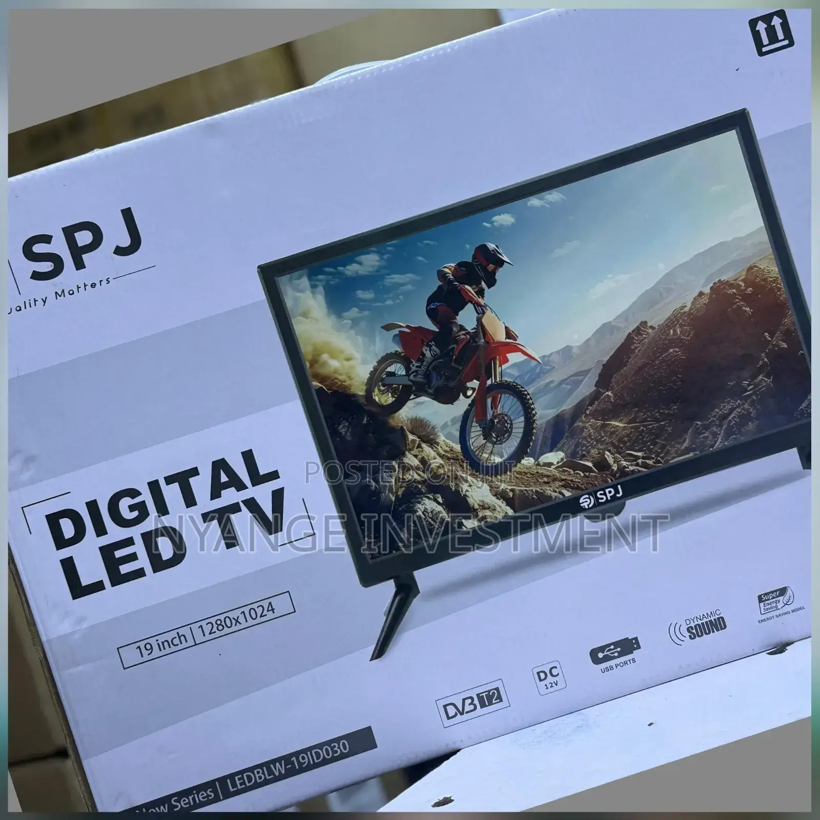 19 Full Screen Tv Set. SPJ Television Set 19 Inches