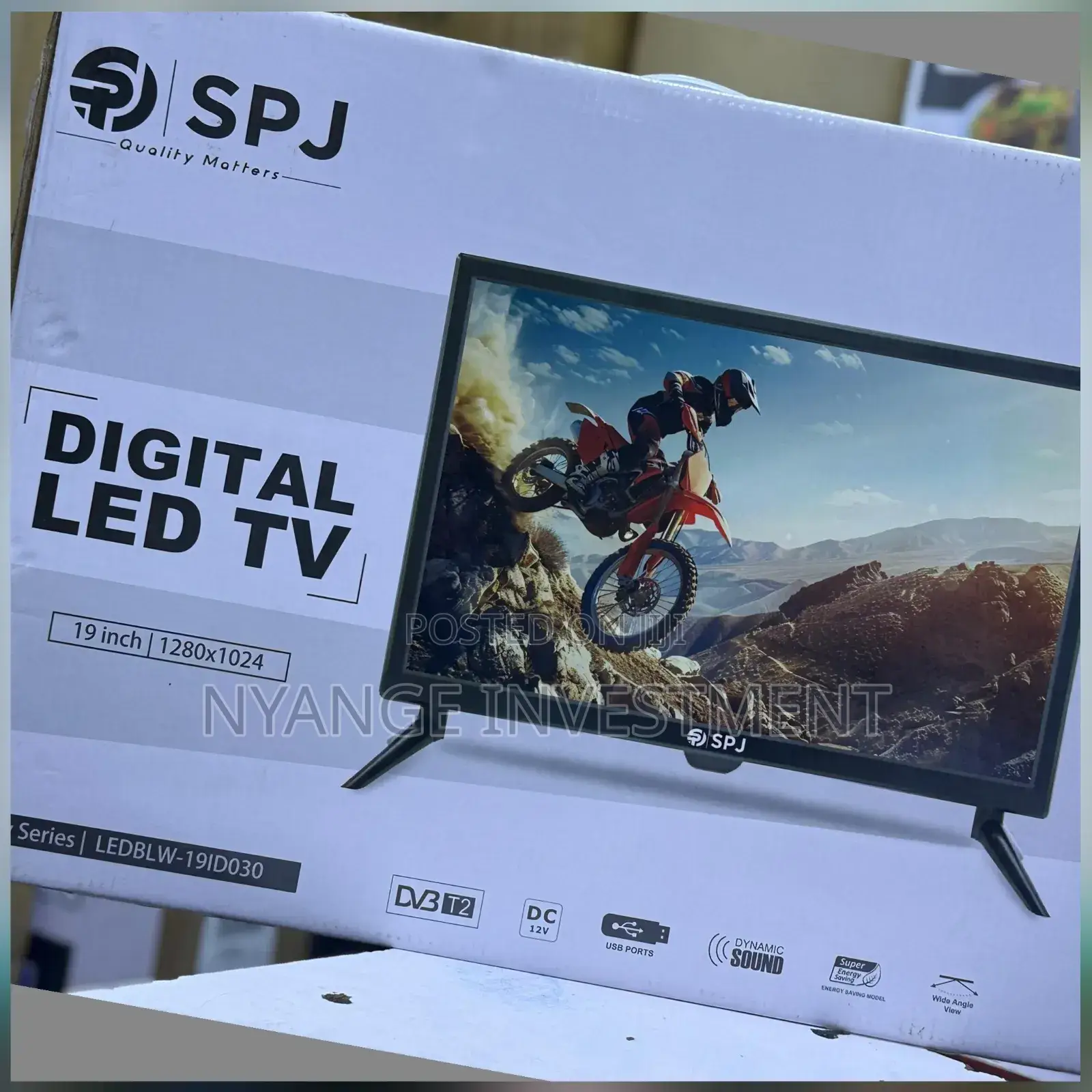 19 Full Screen Tv Set. SPJ Television Set 19 Inches
