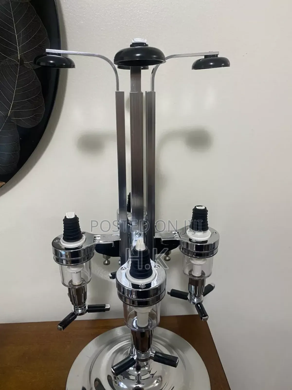 4 Bottles Bar Beverage Liquor Dispenser Drink Shot Dispenser