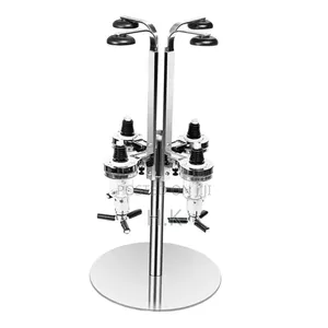 4 Bottles Bar Beverage Liquor Dispenser Drink Shot Dispenser