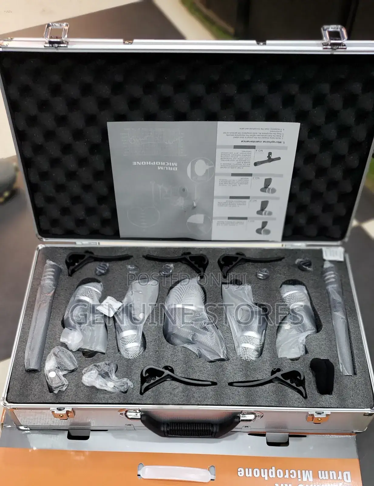 Dynamic Drum Kit Microphones of 7 Pieces.