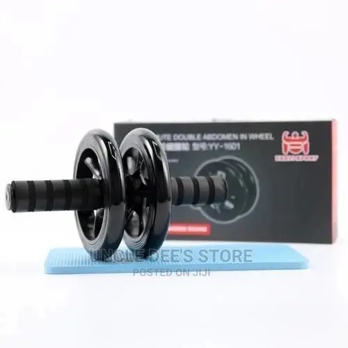 Super Mute Double Abdomen Ab Rollers Wheel