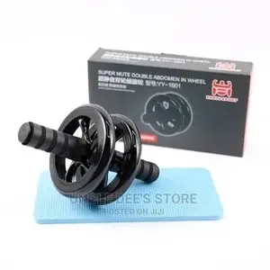 Super Mute Double Abdomen Ab Rollers Wheel