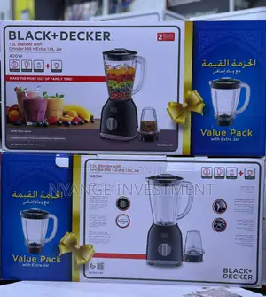 Black+Decker Double Jar Blender With 1 Mill.