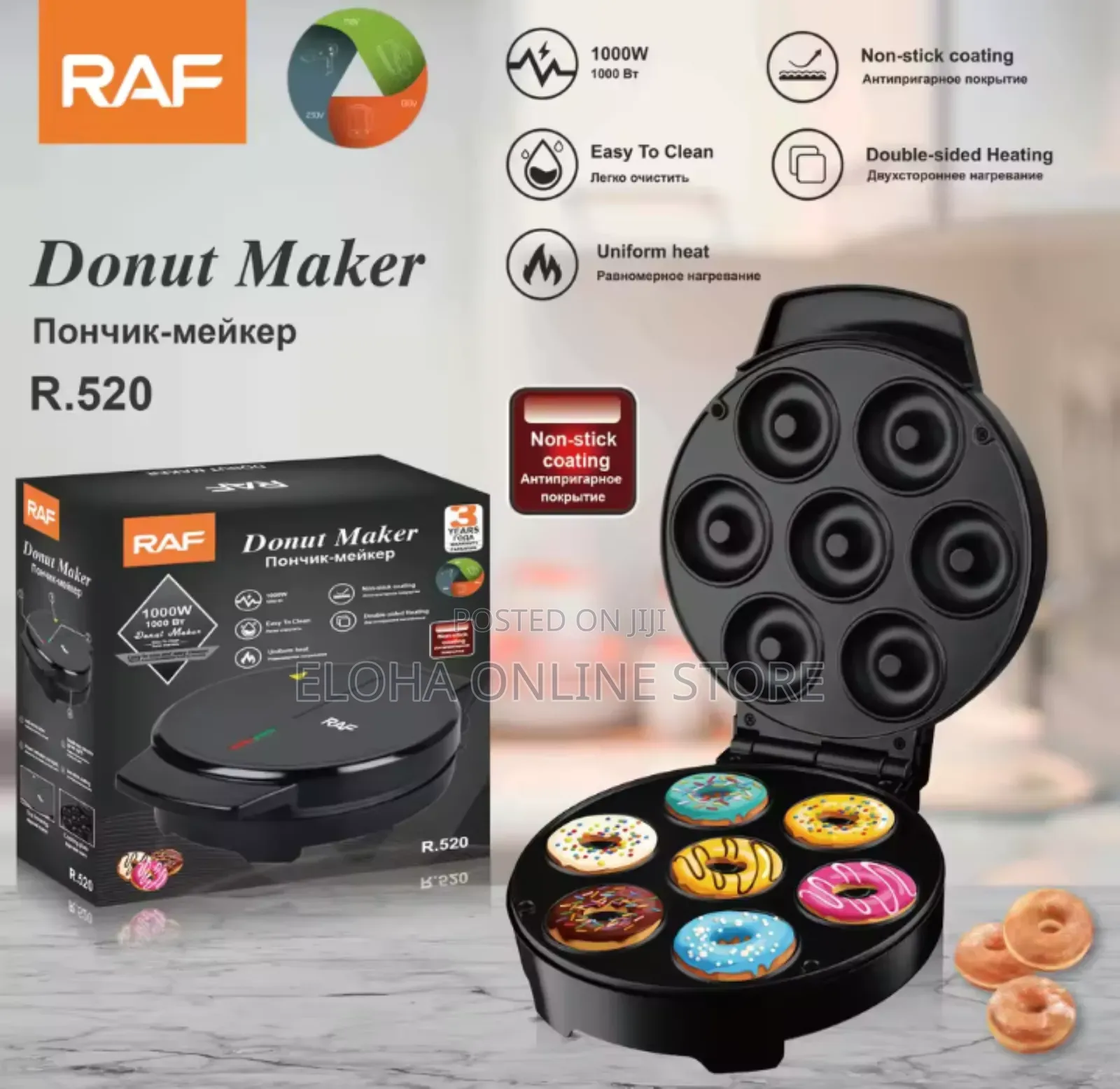 Raf Mini Donut Maker Machine for Doughnut Breakfast