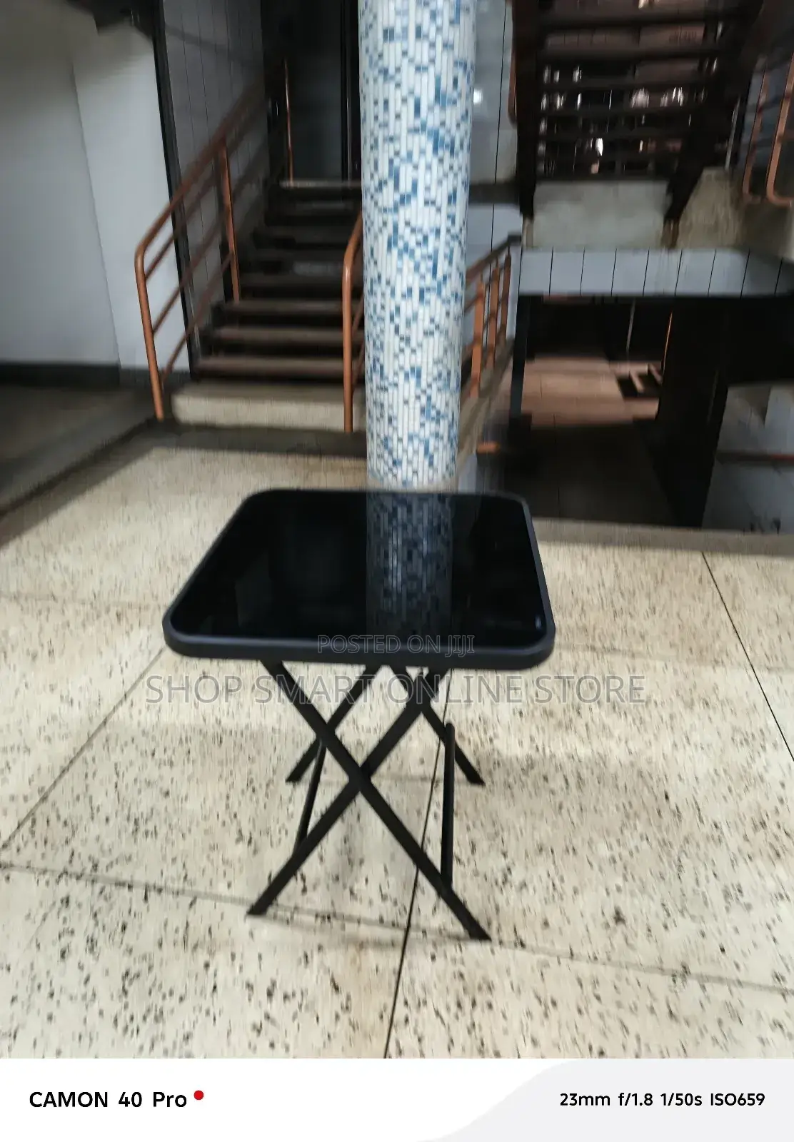 Foldable Glass Table