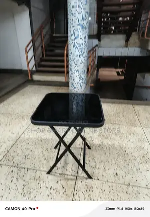 Foldable Glass Table
