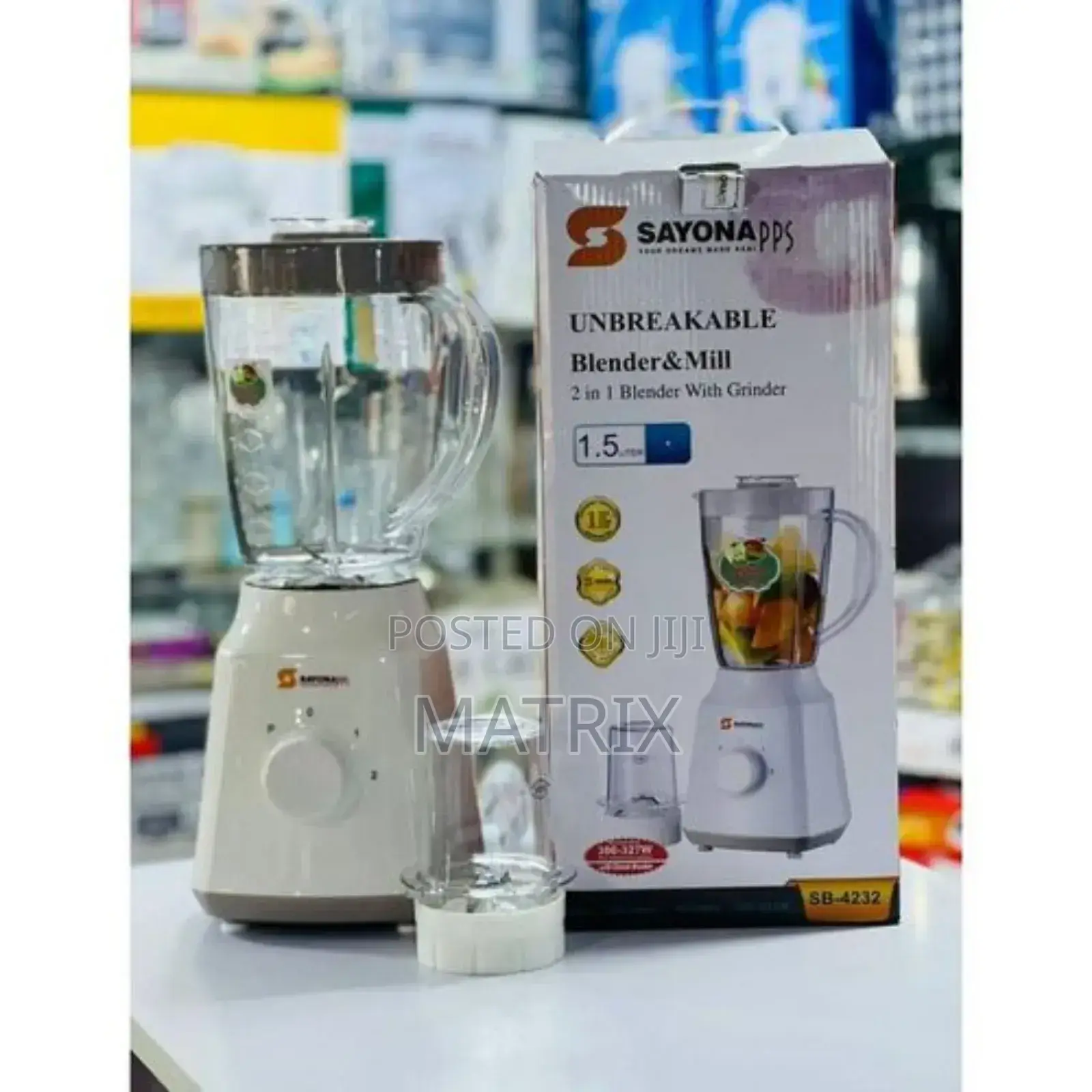 Sayonapps Sayona Blender With Unbreakable Jug 1.5l - Brown