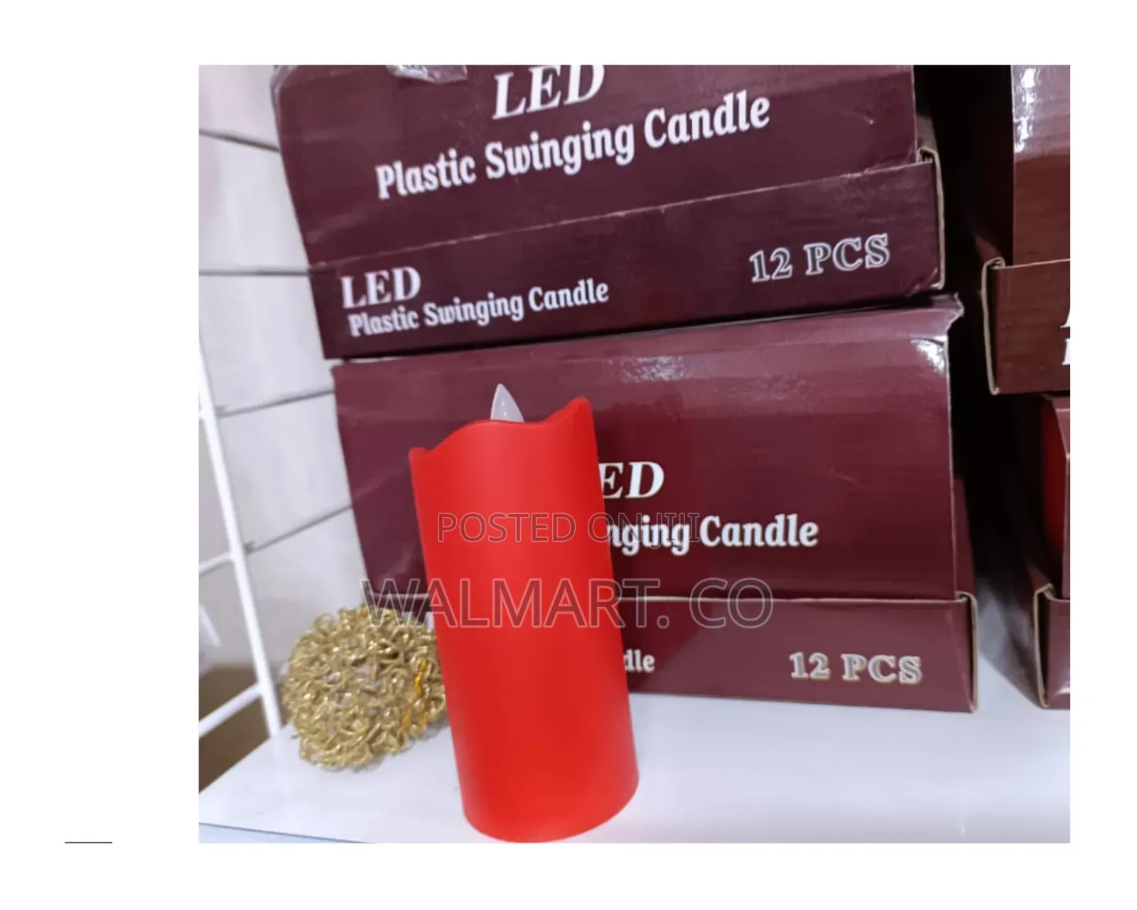Plastic Led Swinging Candle