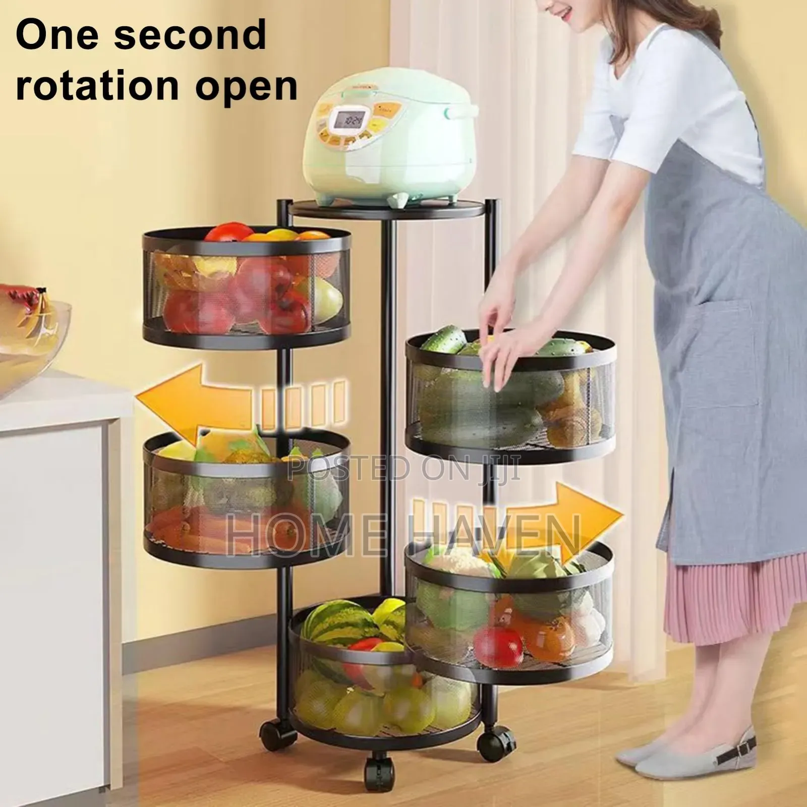 5tier Rotating Storage Rack