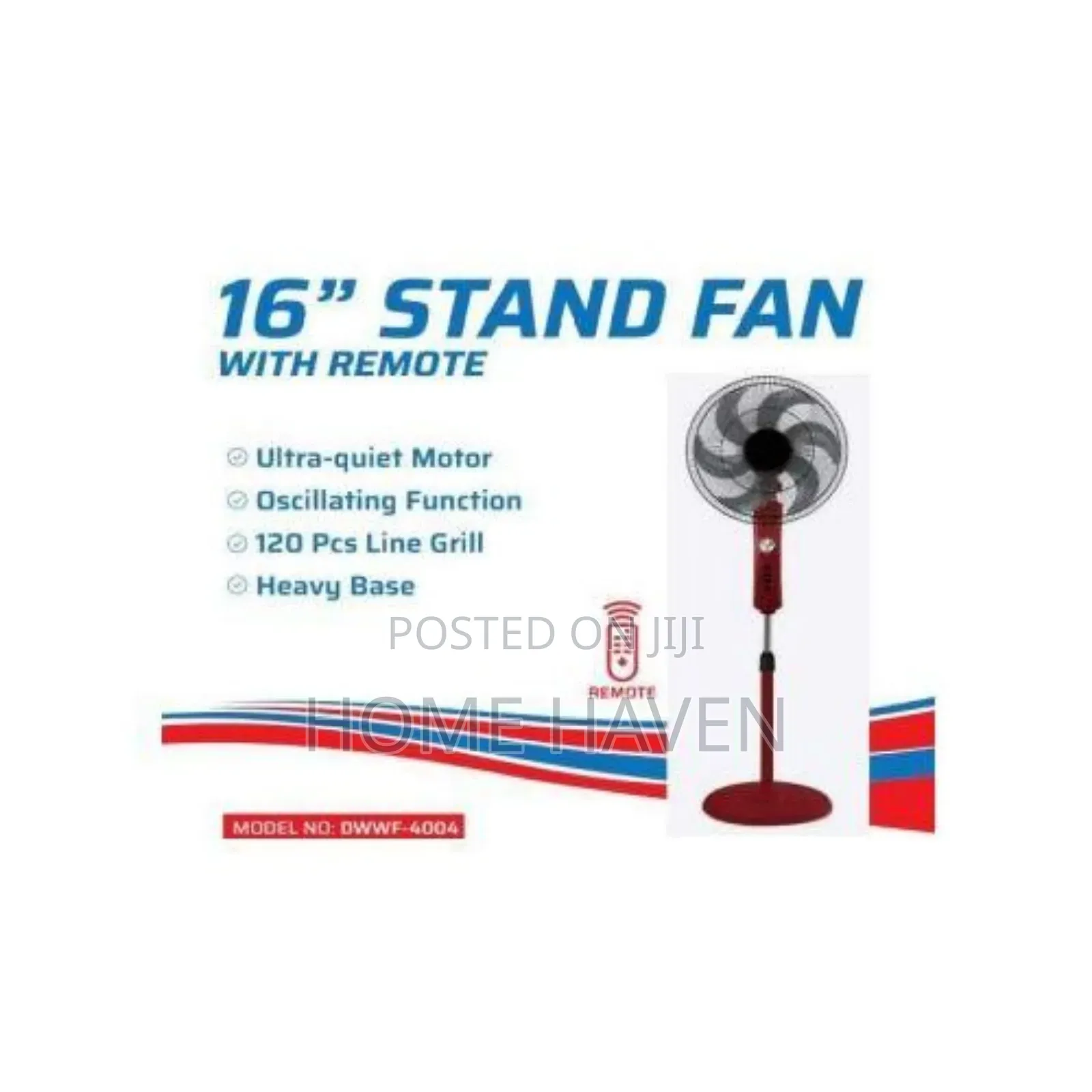 Stand Fan With Remote Control