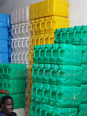Green, Yellow,Blue and White Plastic Jerrycans 10litres