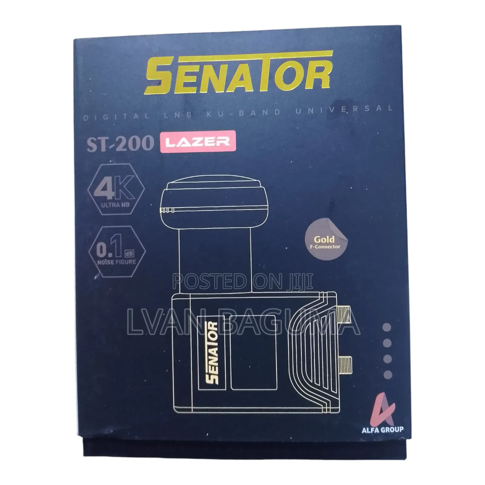 Black Senator Lazer Ultra Hd Twin LNB - High Reception