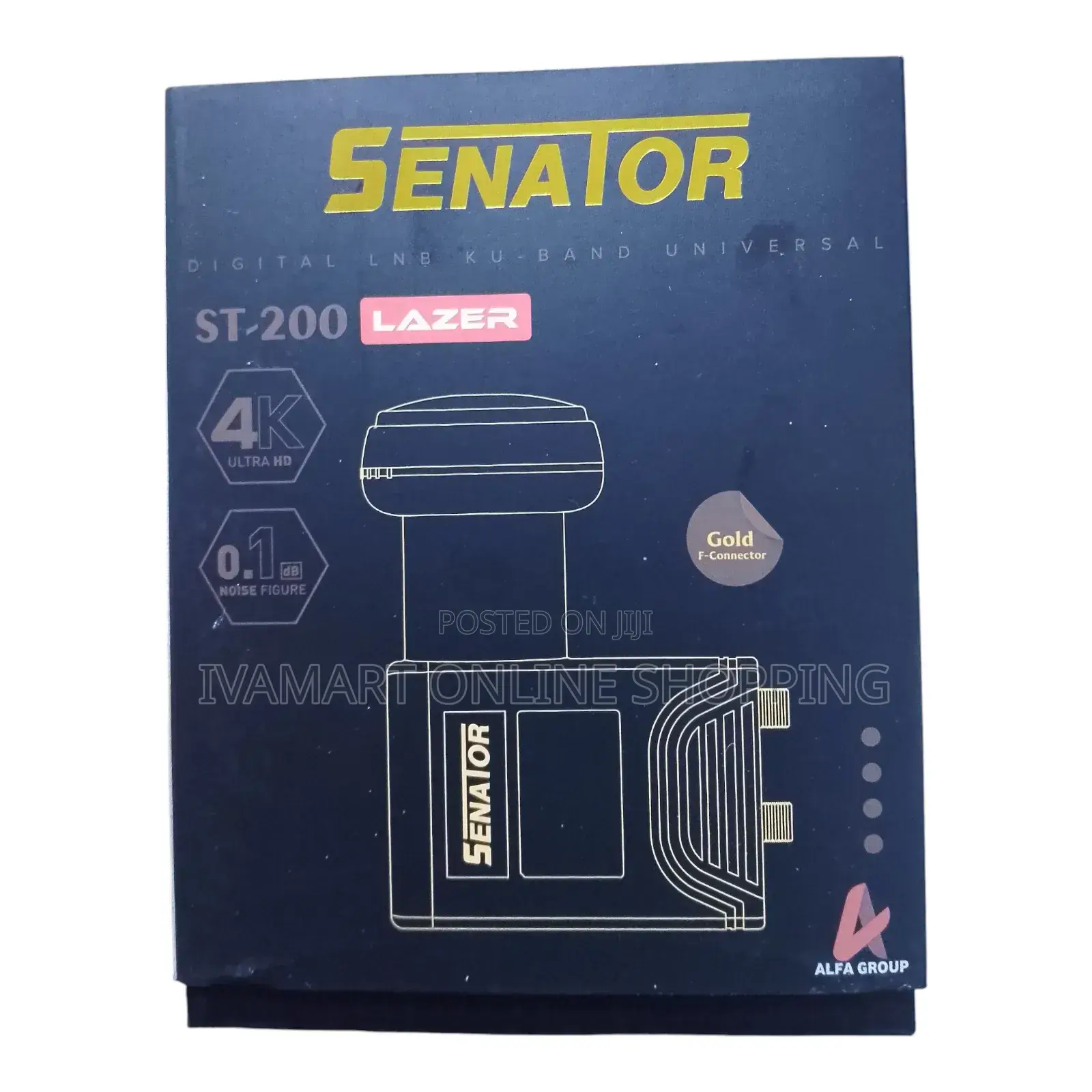 Black Senator Lazer Ultra Hd Twin LNB - High Reception