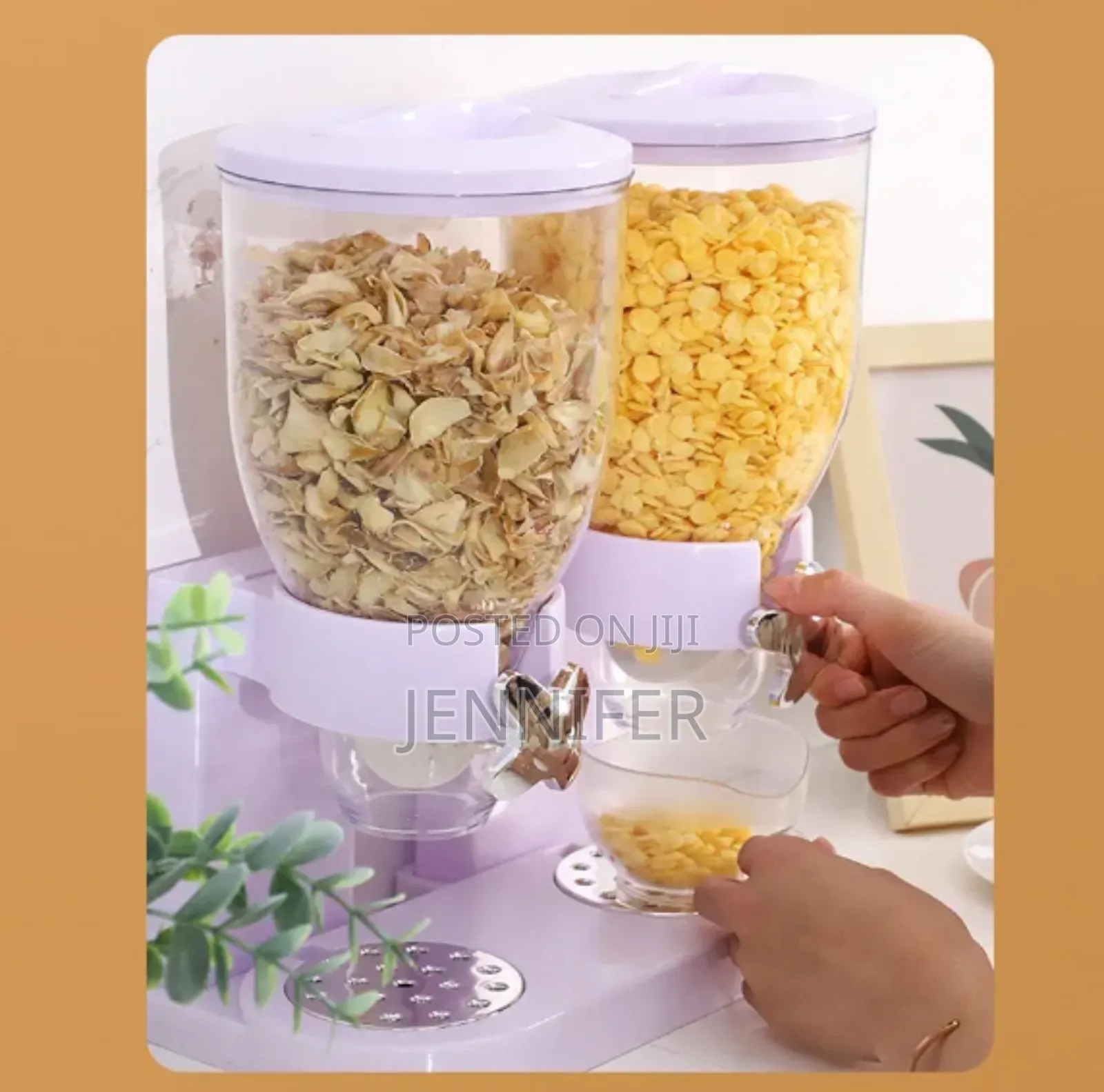 New Double Sided Dry Cereal Dispenser