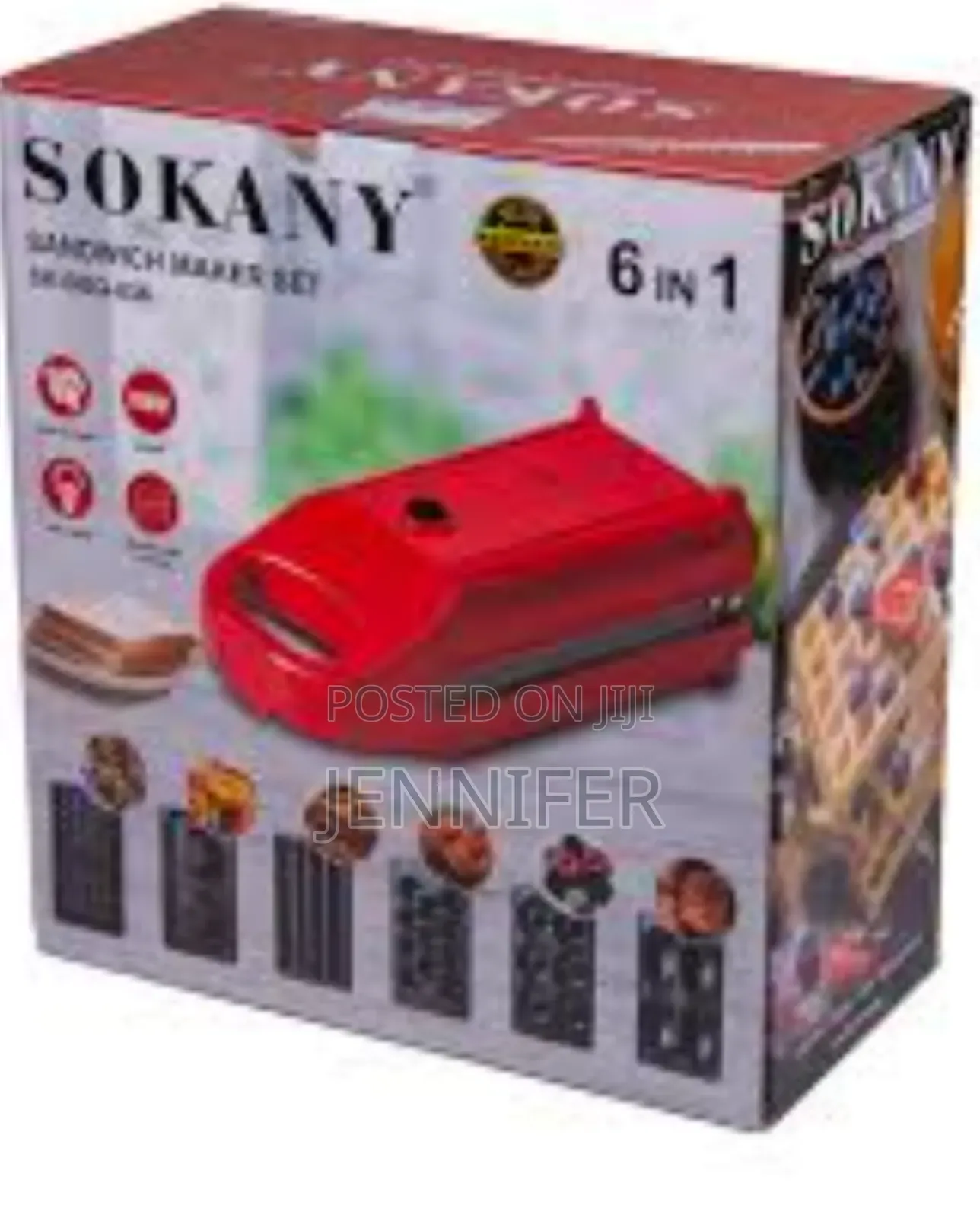 6 in 1 Sokany Sandwich Maker Set