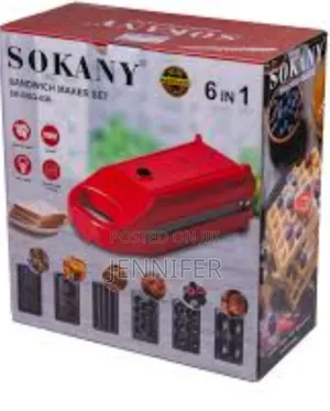 6 in 1 Sokany Sandwich Maker Set