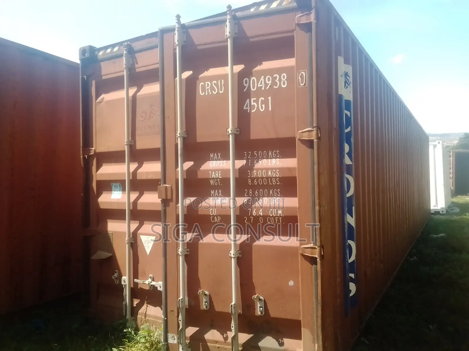Clean 40ft Cargo Containers on Sale in Kakajjo