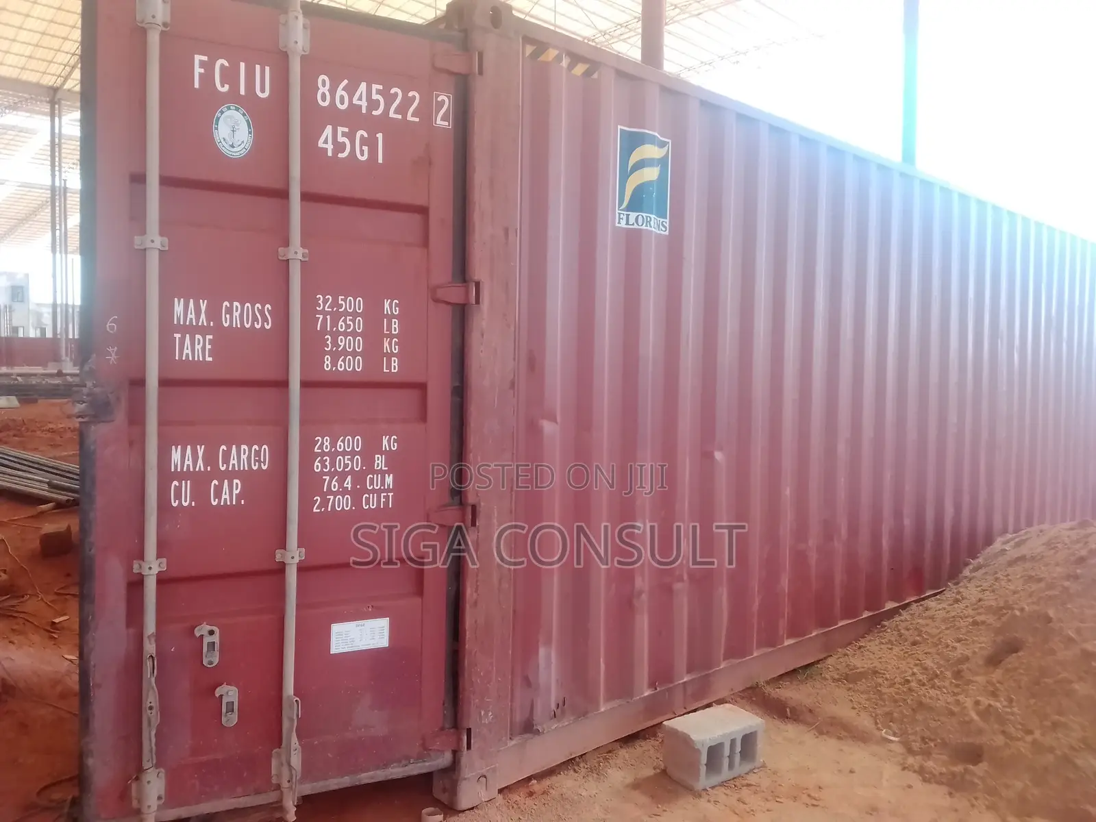 12.5m, 40ft Container Available for Sale in Buto
