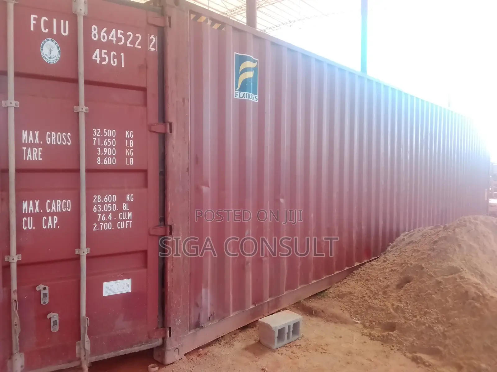 12.5m, 40ft Container Available for Sale in Buto