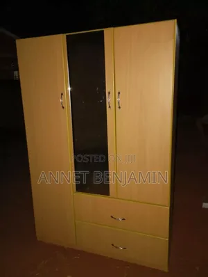 Photo - 3door Wardrobe 4*6ft -Beech Colour