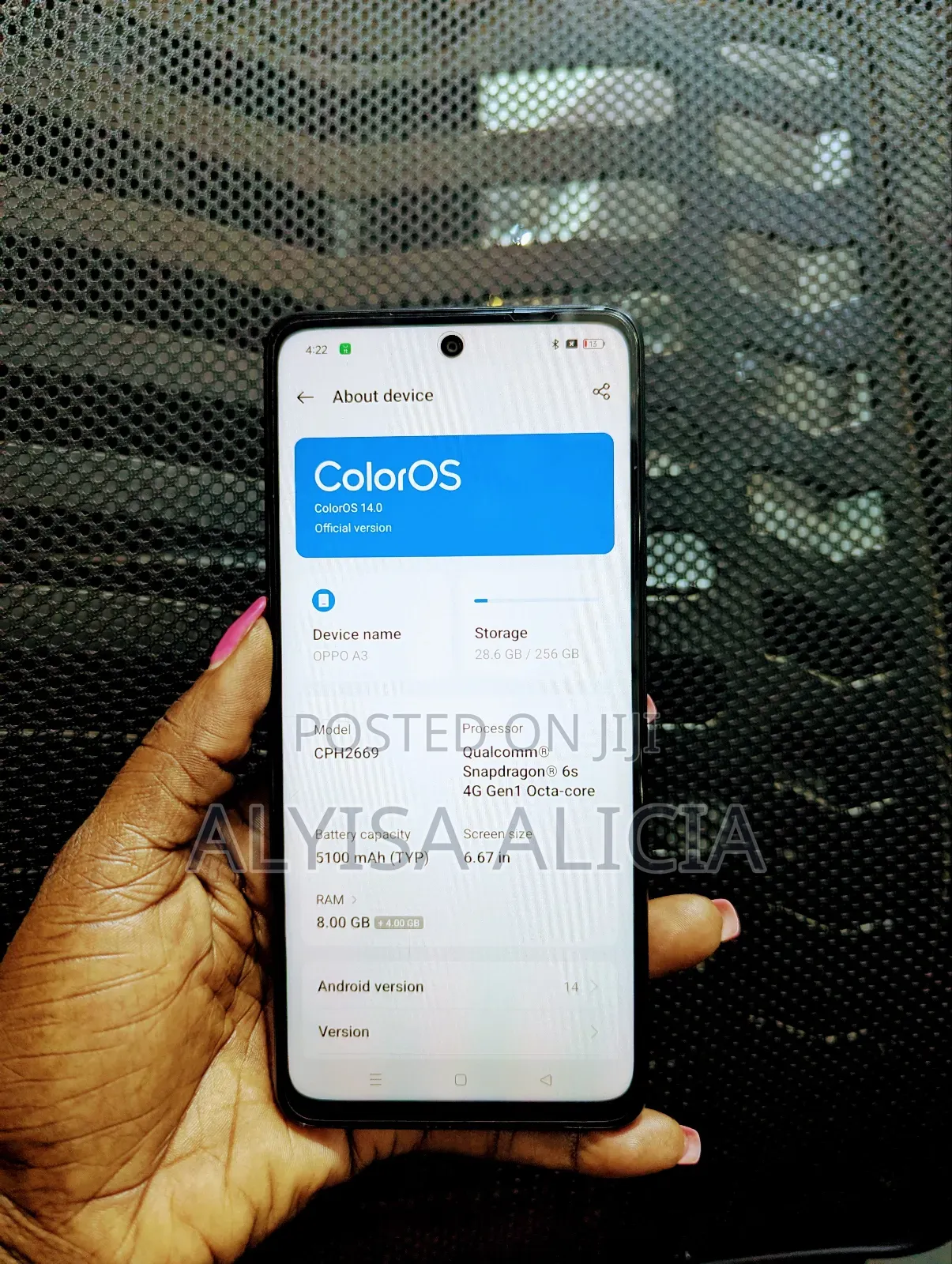 Oppo A3 256 GB Black