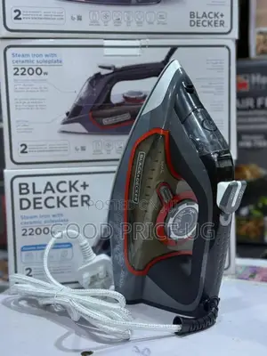 Black and Decker Steam Iron 2200w Grey