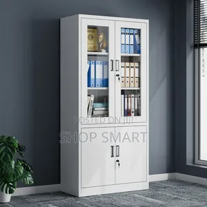 Photo - Half Glass File Cabinet Office File Cabinet