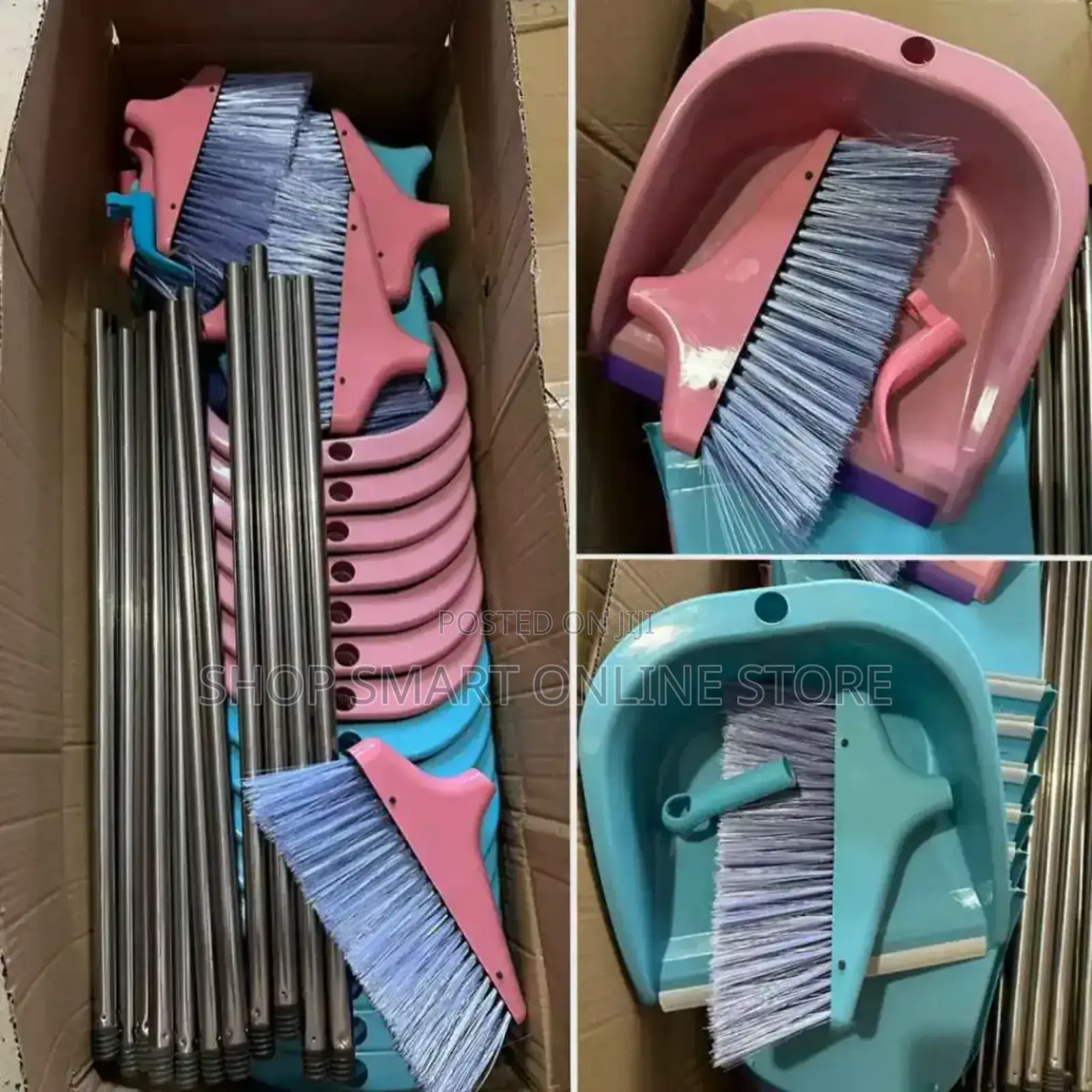 Plastic Hand Broom and Dust Pans