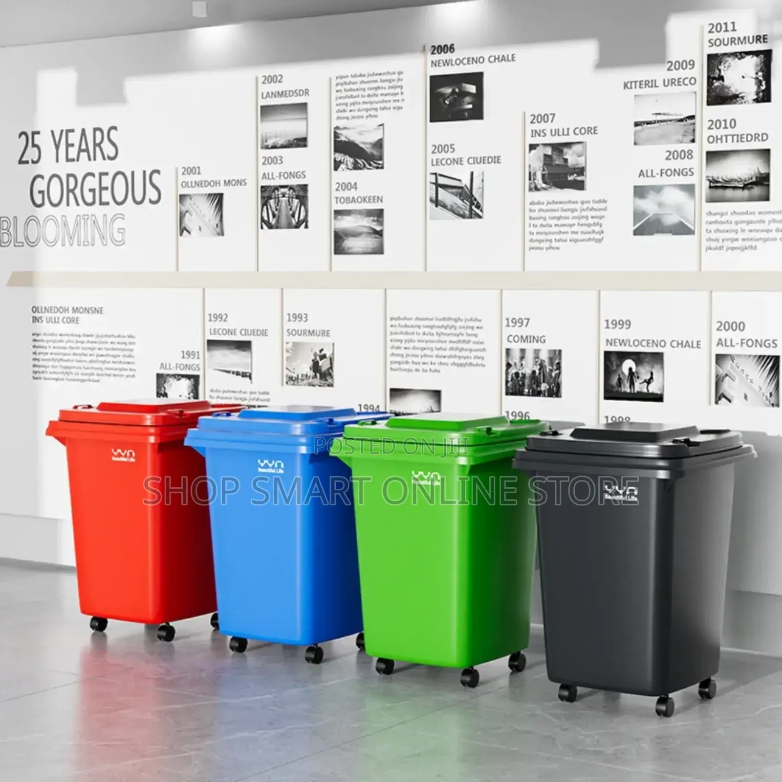 Garbage Waste Bins Plastic 50ltrs