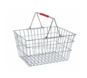Metallic Shopping Basket for Supermarket