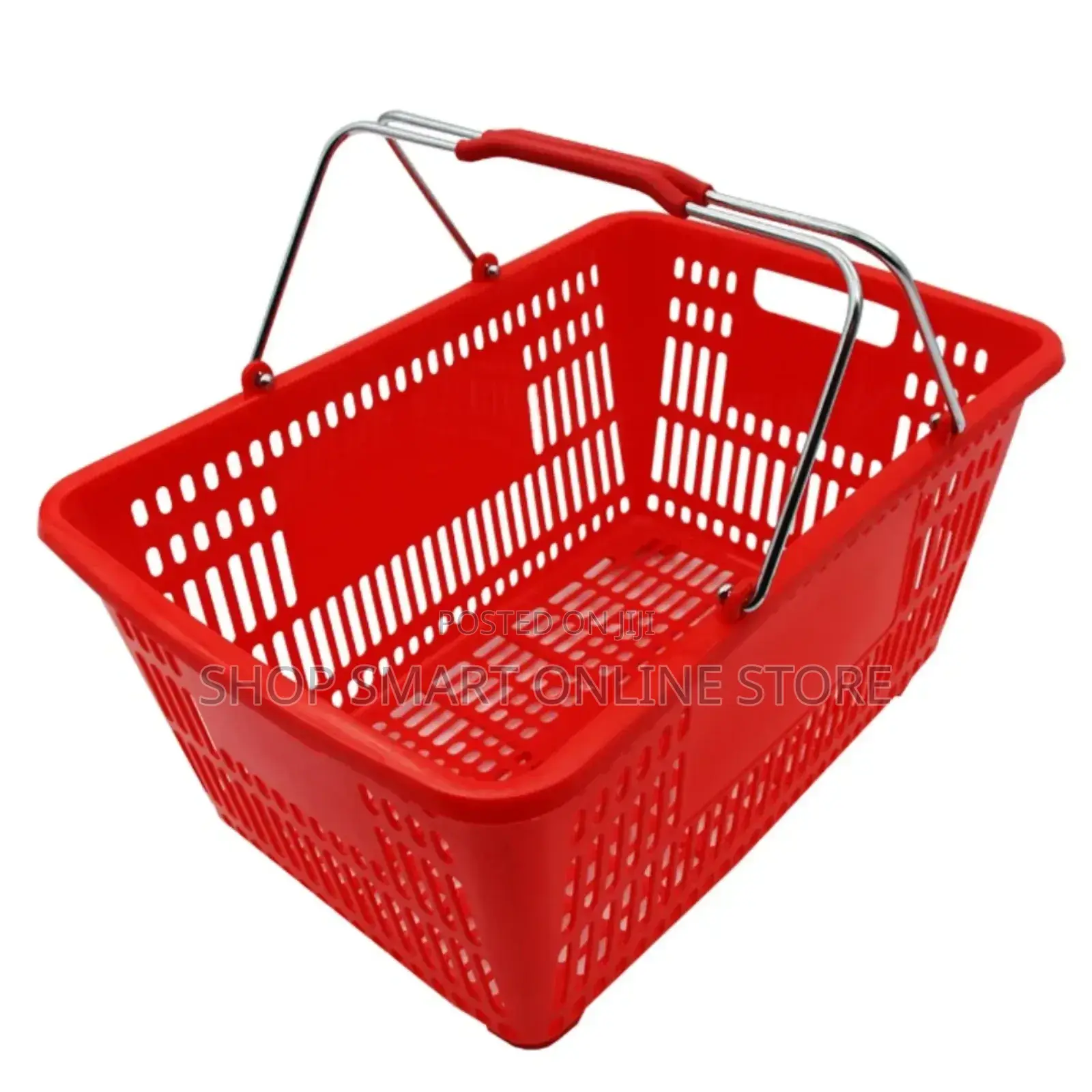 Heavy-Duty Plastic Shopping Supermarket Basket