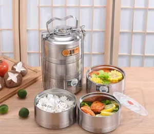 Stainless Steel 16 Cm Air Tight 4 Layers Food Container