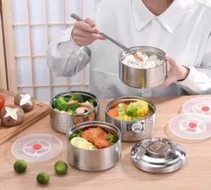 Stainless Steel 16 Cm Air Tight 4 Layers Food Container