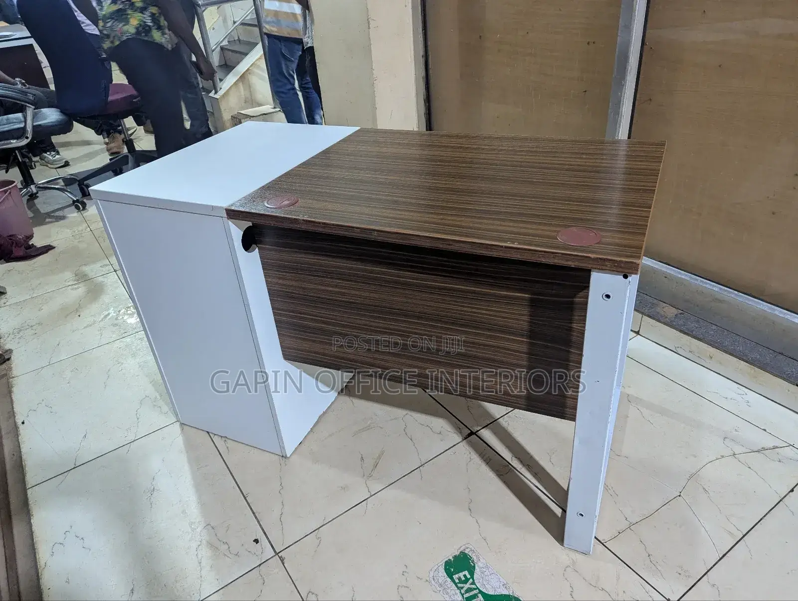 Office Desk of 1.2 Metres or 4 Feet With Fixed Drawers