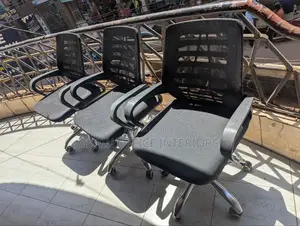 Back Mesh Office Chairs, 3 Pieces