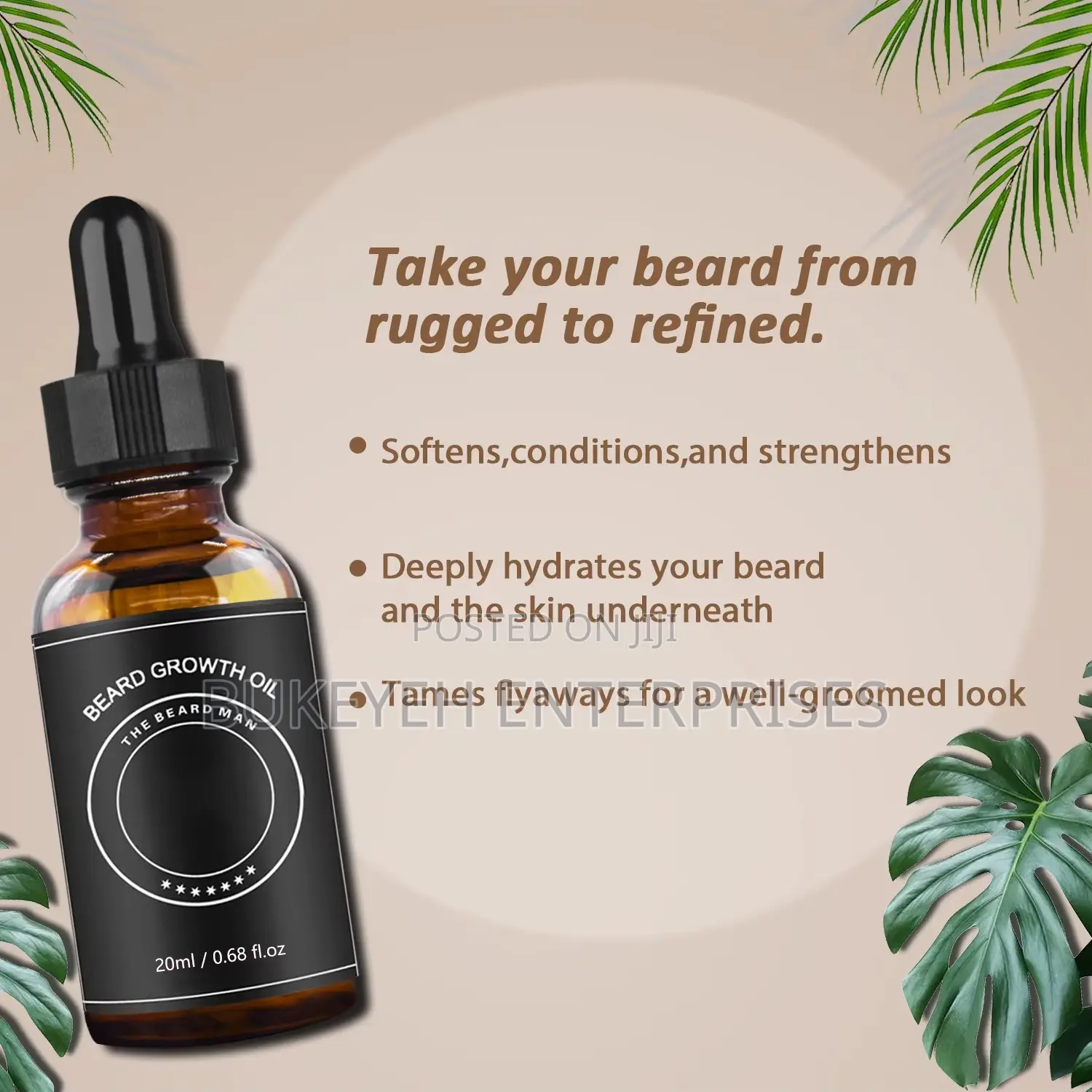 Beard Oil Growth Fast Nourishing Beard 100% Natural Organic