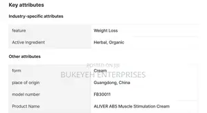 Powerful Abs Muscle Stimulation Cream – Fat Burning Slim