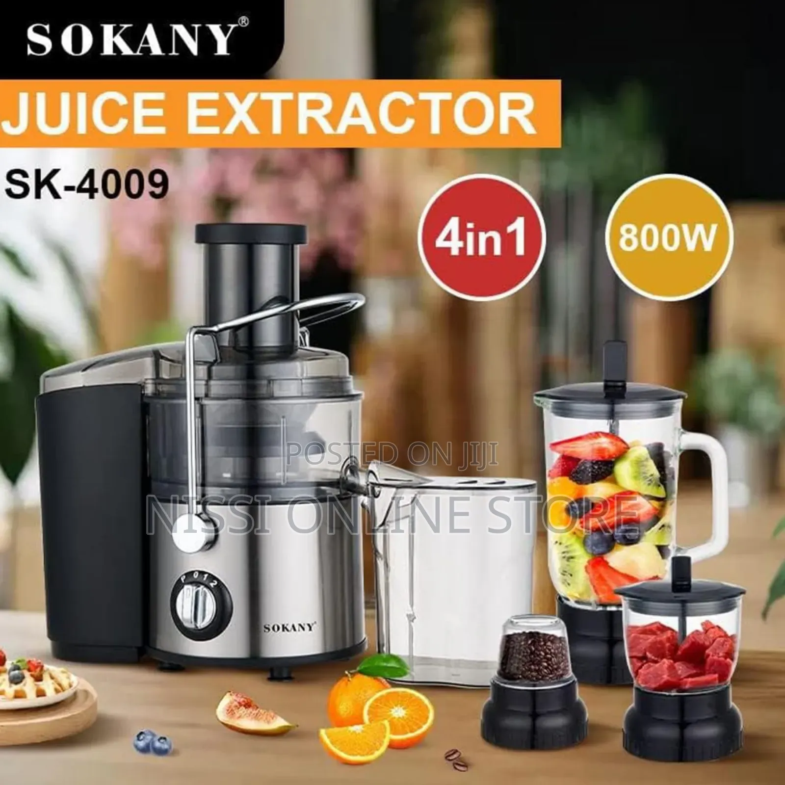 Sokany Multifunctional 800w Juice Extractor