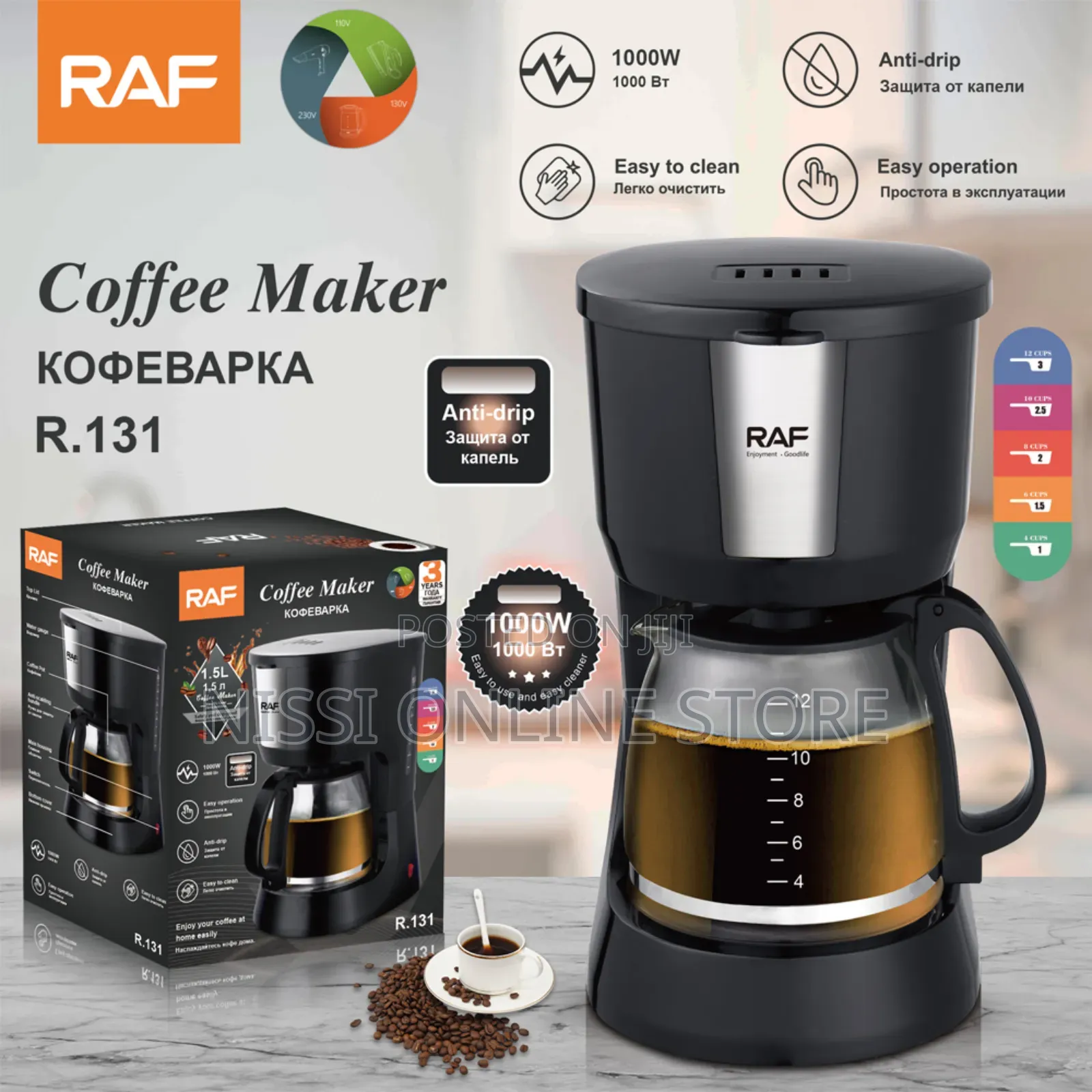 1.5l Raf Coffee Machine