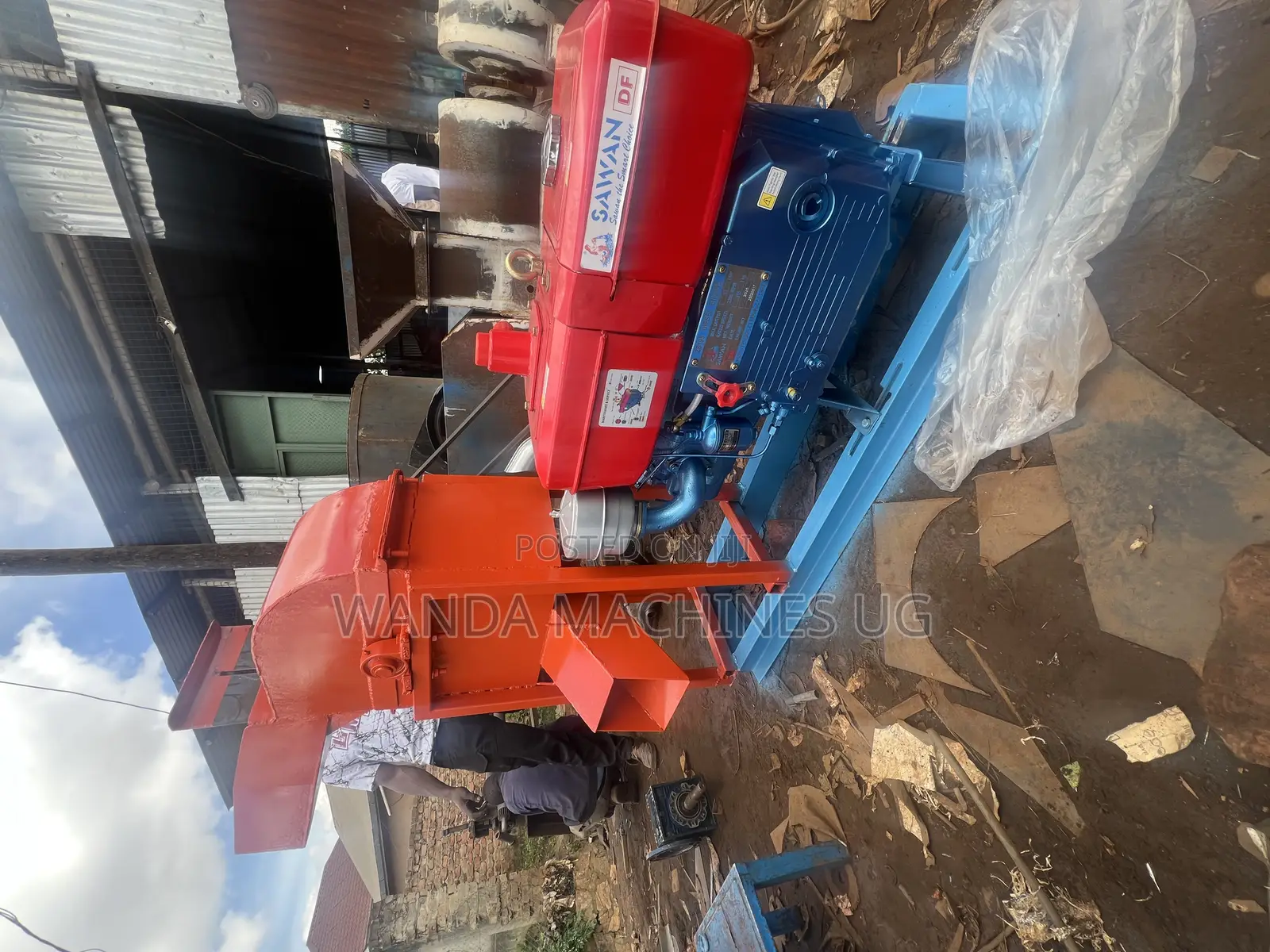 Diesel Engine Chaff Cutter Machine