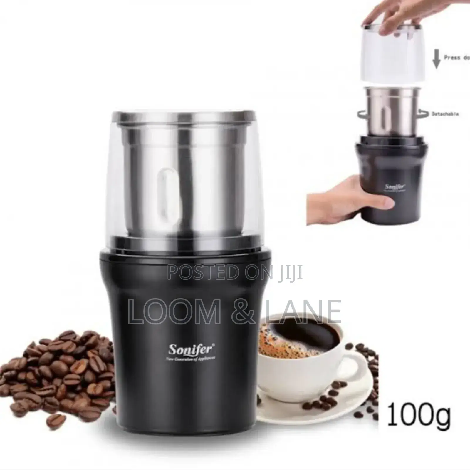 Sonifer Detachable Electric Herbs Nuts Coffee Grinder