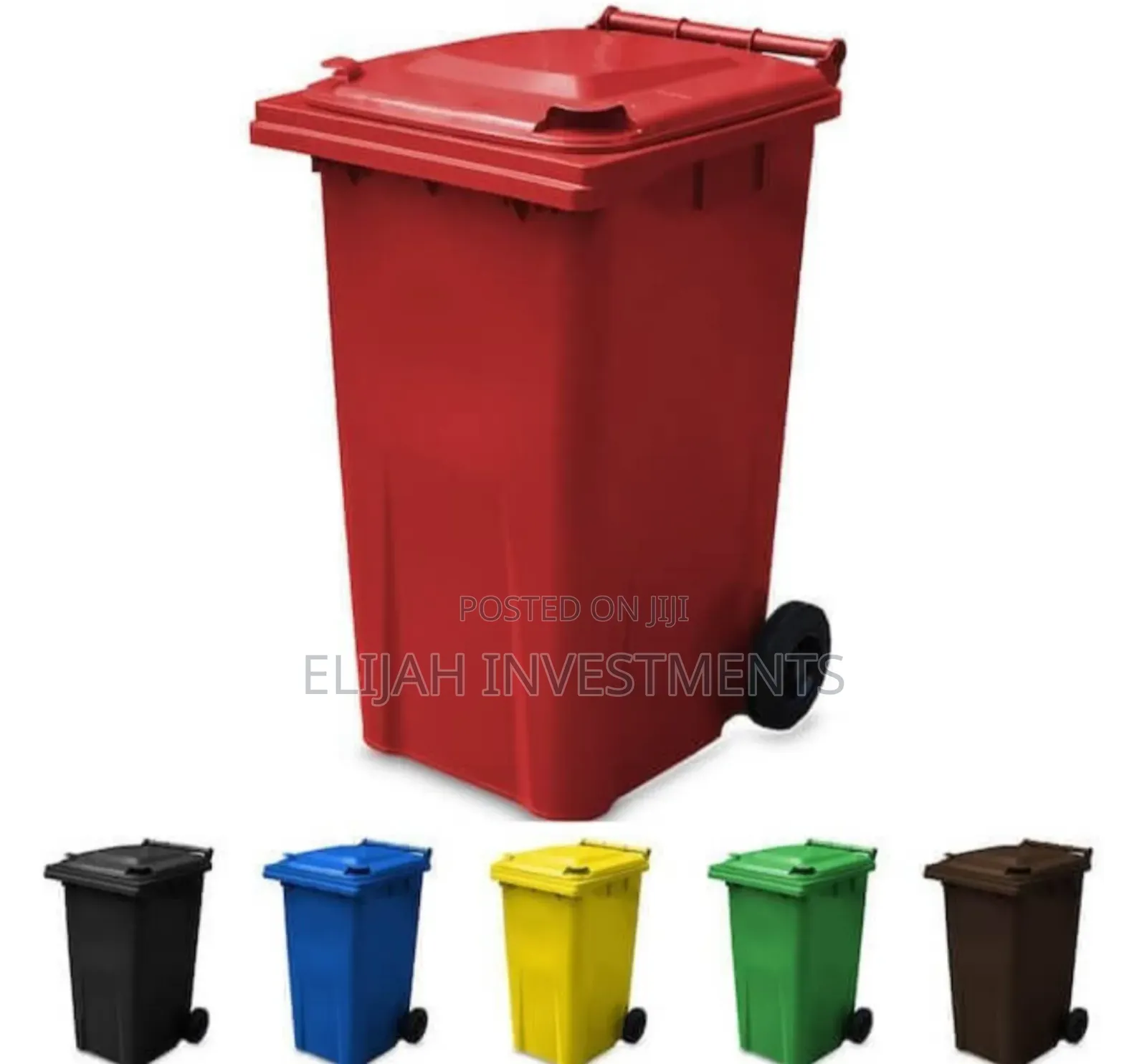 240l Plastic Outdoor Waste Bin With Wheels