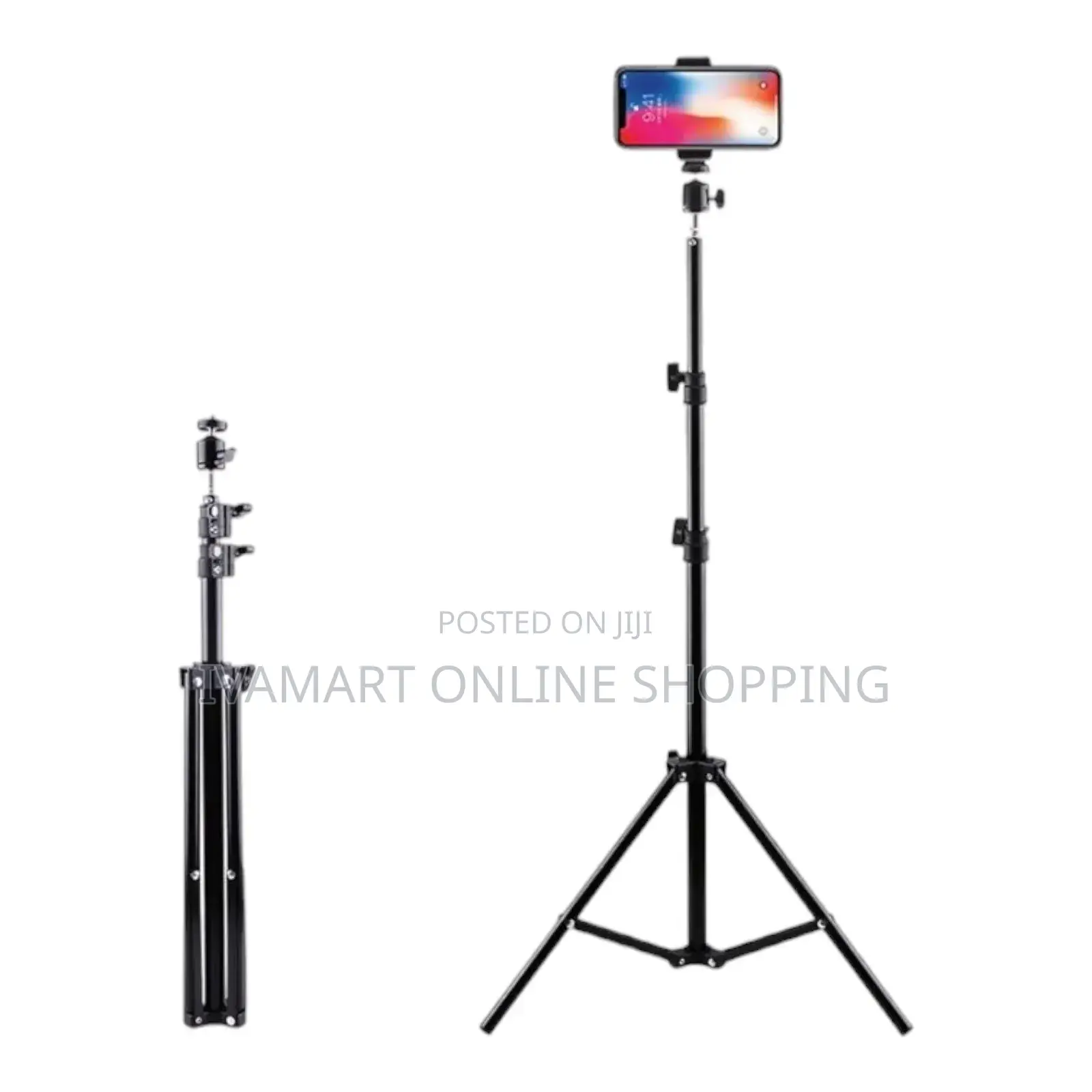 Foldable Adjustable Mobile Phone Stand - 4ft Tall
